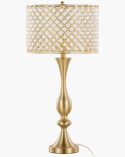 Lumisource Topaz 27 Glam/art Deco Metal Table Lamp In Gold M In Gold