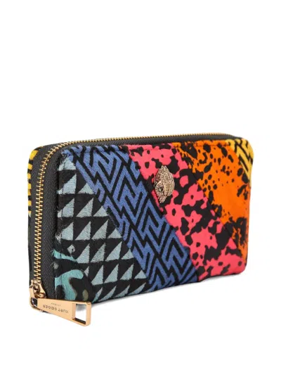 Kurt Geiger London Kensington Genuine Calf Hair Zip Around Wallet