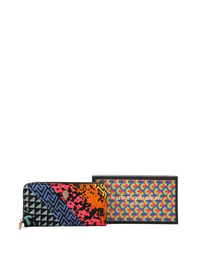 Kurt Geiger London Kensington Genuine Calf Hair Zip Around Wallet