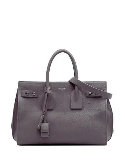 Pre-owned Saint Laurent 2017 Small Grained Calfskin Supple Sac De Jour Satchel