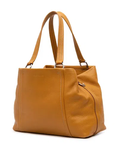 Pre-owned Prada 2000-2025 Vitello Daino Open Convertible Tote Satchel