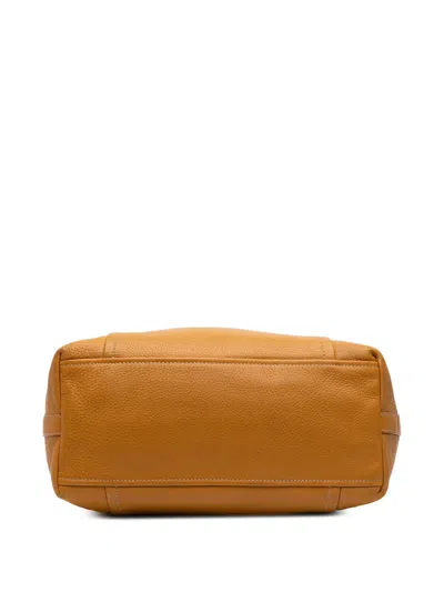 Pre-owned Prada 2000-2025 Vitello Daino Open Convertible Tote Satchel