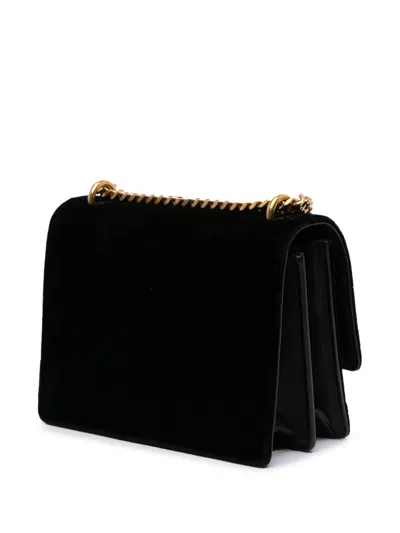 Pre-owned Saint Laurent 2018 Small Velvet Monogram Sunset Crossbody Bag