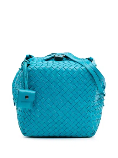 Pre-owned Bottega Veneta 2012-2024 Nappa Intrecciato Cube Crossbody Bag