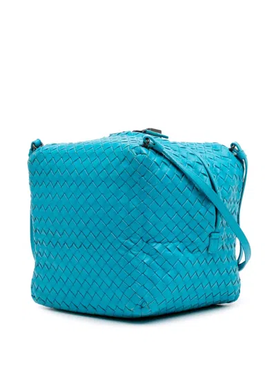 Pre-owned Bottega Veneta 2012-2024 Nappa Intrecciato Cube Crossbody Bag