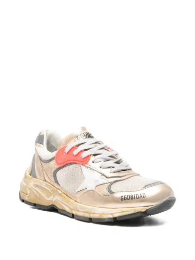 Golden Goose Dad-star Metallic Sneakers In Gold