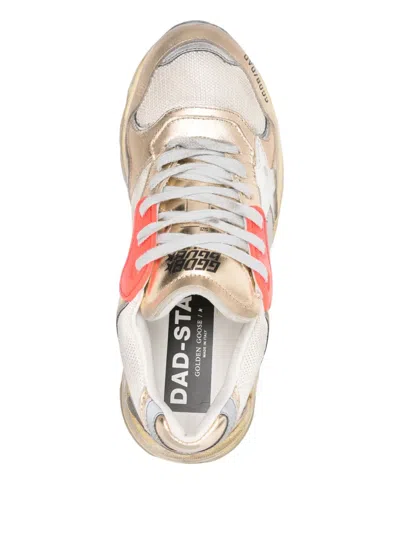 Golden Goose Dad-star Metallic Sneakers In Gold
