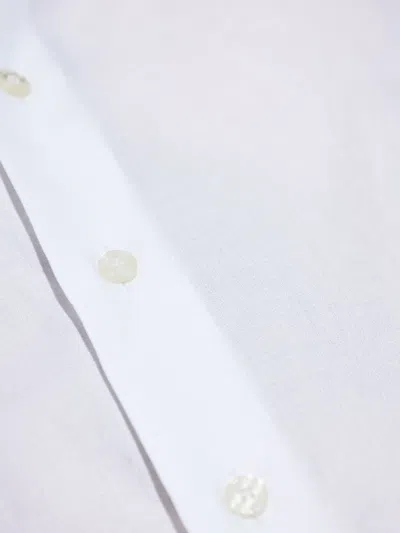 Etro Cotton Jacquard Shirt With Gecko Motif In White