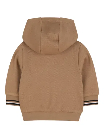 Bosswear Zip-up Hoodie In Brown