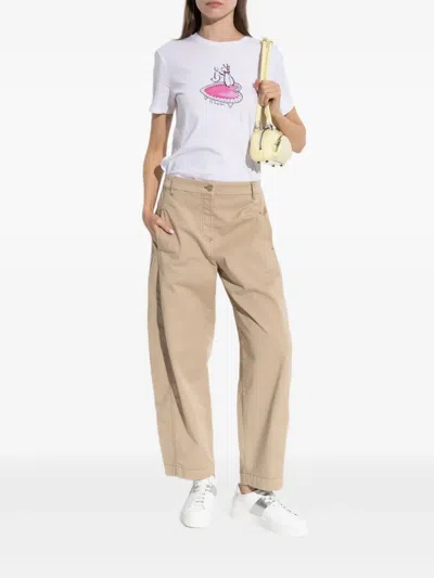 Ps By Paul Smith Ps Paul Smith Poodle Print Cotton T-shirt In White