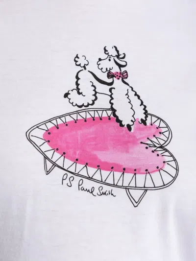 Ps By Paul Smith Ps Paul Smith Poodle Print Cotton T-shirt In White