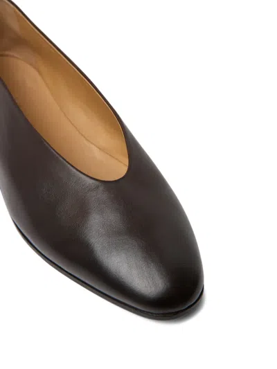Marsèll Leather Ballet Flats In Brown