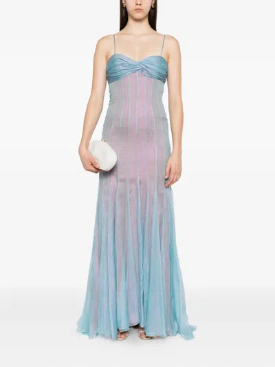 Maria Lucia Hohan Giustina Pleated Silk Dress In Multi