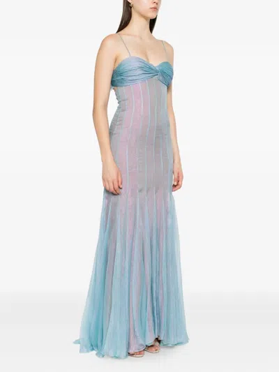 Maria Lucia Hohan Giustina Pleated Silk Dress In Multi