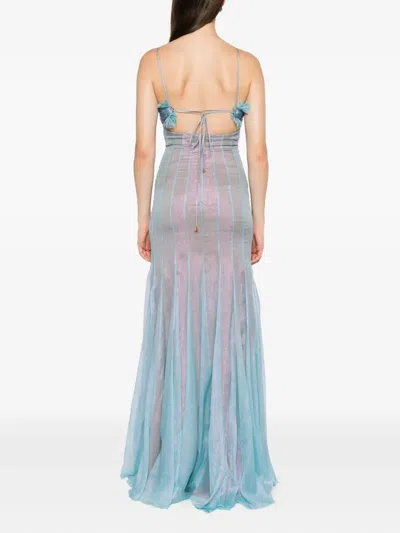 Maria Lucia Hohan Giustina Pleated Silk Dress In Multi