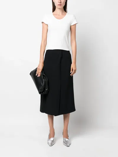 The Row Scoop-neck Cap-sleeve T-shirt