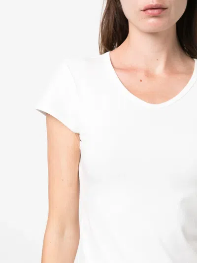 The Row Scoop-neck Cap-sleeve T-shirt