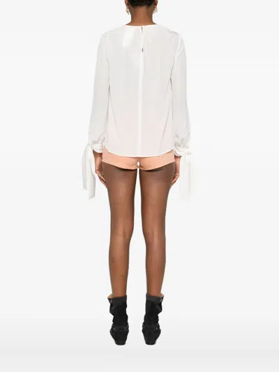 Max Mara Silk Shirts In White