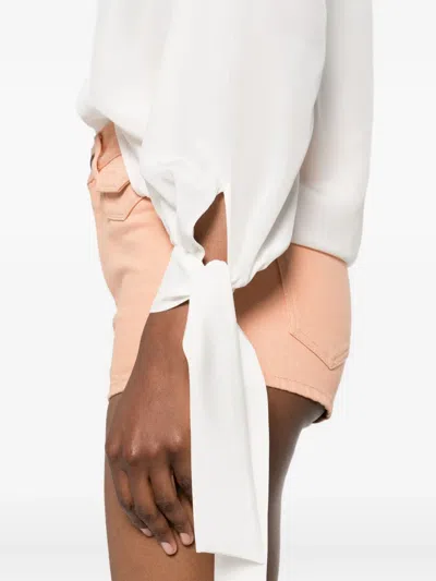 Max Mara Silk Shirts In White