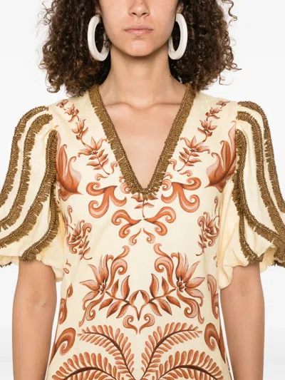 Farm Rio Milani Maxi Dress In Multi