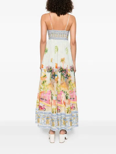 Farm Rio Womens Aracati Multicolor Aracati Shoulder-straps Cotton-blend Maxi Dress In Multi