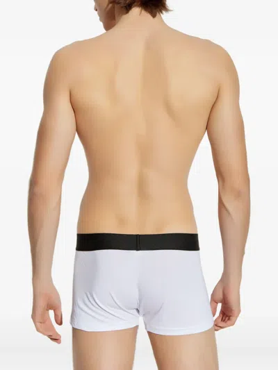 Versace Logo-band Boxer (pack Of Three) In White