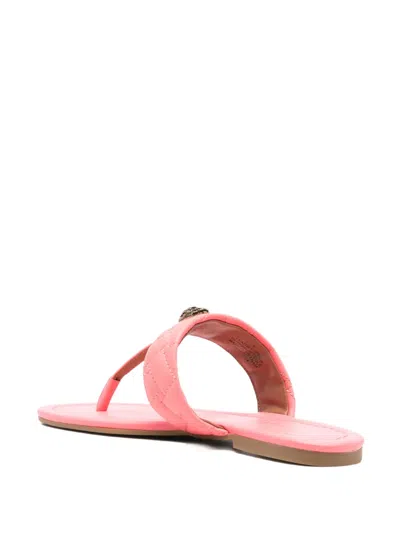 Kg Kurt Geiger Quilted Embellished Slippers In Pink