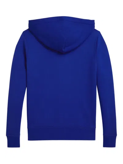Polo Ralph Lauren Fleece Zip-up Hoodie In Blue