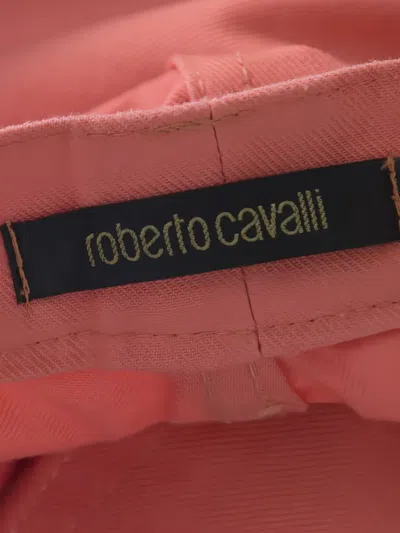 Pre-owned Roberto Cavalli Logo-embellished Trousers In Pink