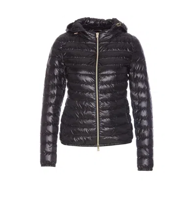 Herno Angela Quilted Puffer Jacket In Black