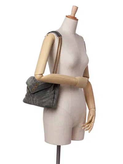 Pre-owned Saint Laurent 2022 Small Suede Loulou Shoulder Bag