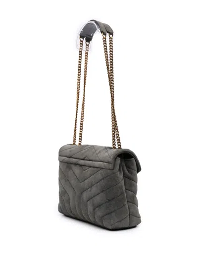 Pre-owned Saint Laurent 2022 Small Suede Loulou Shoulder Bag