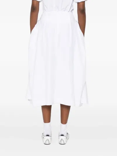 Simone Rocha Bow Hip-detailed Midi Skirt