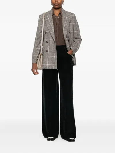 Brunello Cucinelli Checked Double-breasted Blazer