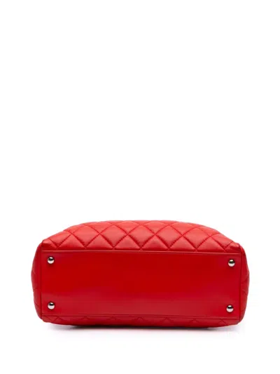 Pre-owned Chanel 2014-2015 Quilted Lambskin 7 Tote Bag