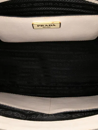 Pre-owned Prada 2000-2024 Medium Bicolor Saffiano Lux Galleria Double Zip Satchel