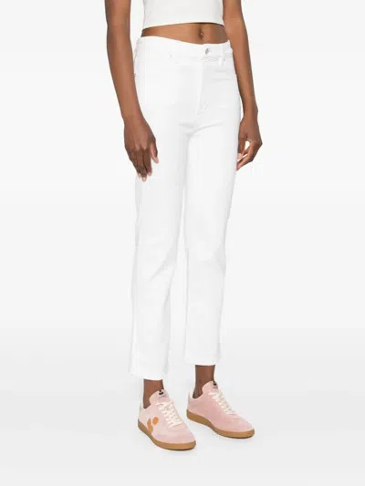 Frame Five-pocket Jeans In White