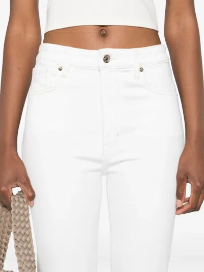 Frame Five-pocket Jeans In White