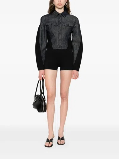 Wardrobe.nyc High-rise Shorts In Black