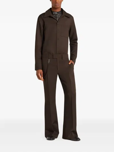 Courrèges Button-up Shirt In Brown
