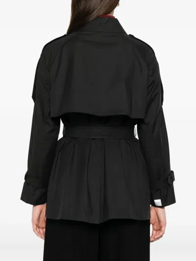 Max Mara Double-breasted Belted Jacket In Black