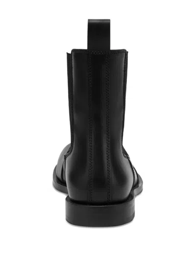 Moschino Chelsea Ankle Boots In Black