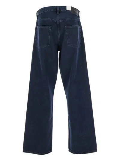 Sunflower Blue Jeans With Belt Loops And Logo Patch On The Rear In Denim Man In Blue