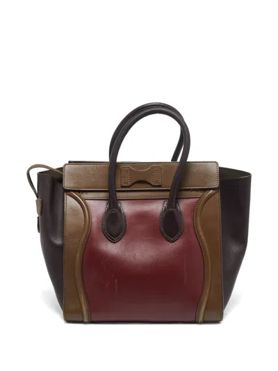 Pre-owned Celine 2023 Mini Tricolor Luggage Leather Tote Bag