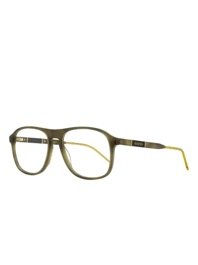 Gucci Square-frame Glasses In Green