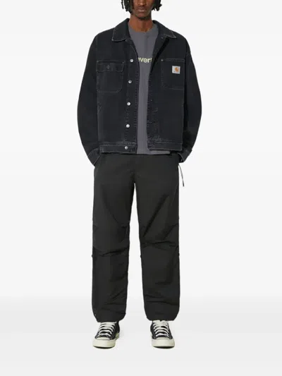 Maharishi Original Dragon Embroidered Trousers In Black