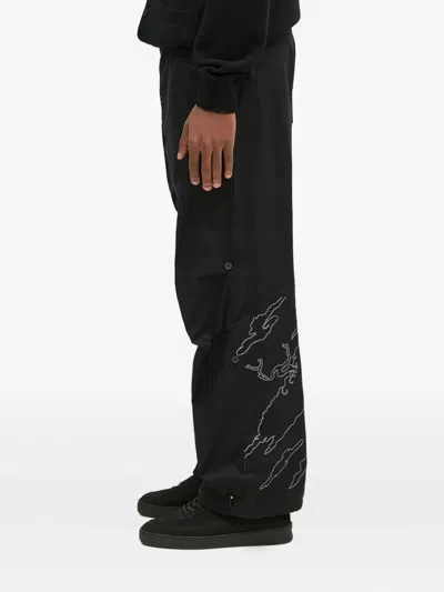 Maharishi Bonsai Landscape Loose Trousers In Black