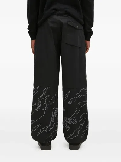 Maharishi Bonsai Landscape Loose Trousers In Black