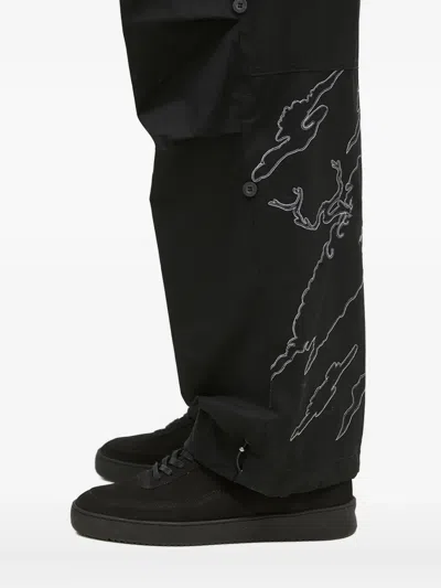 Maharishi Bonsai Landscape Loose Trousers In Black