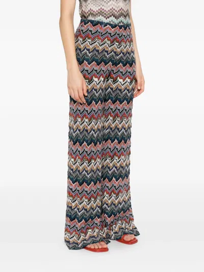 Missoni Zigzag Trousers In Multi